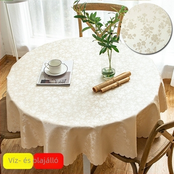 PVC körk alakú asztalterítő, vízálló és olajálló, nagy méretű, letisztult minimalist stílus