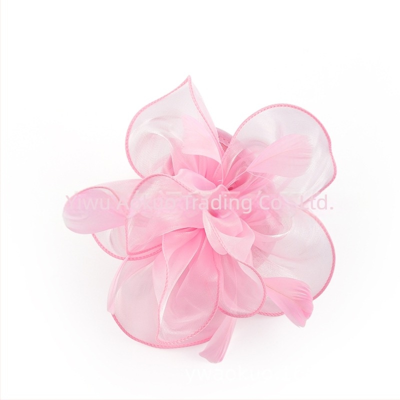 Esküvői tollas hajdísz, vintage stílus, kézi készítés, őszi 2023