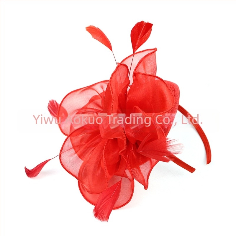 Esküvői tollas hajdísz, vintage stílus, kézi készítés, őszi 2023