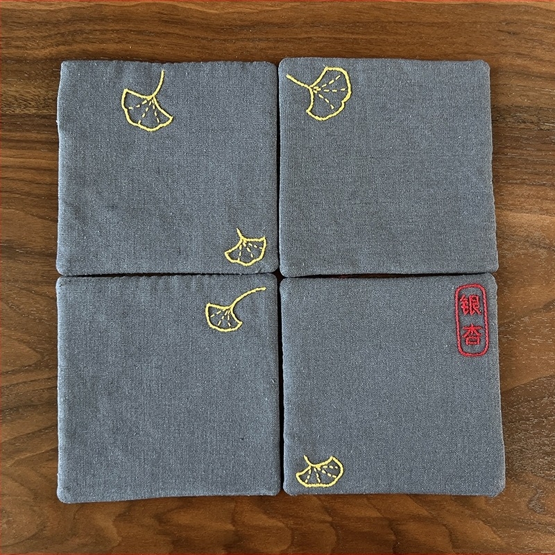 DIY teaalátét kínai stílusban, Zen Lu hímzés, kézzel készült a Jinhao márkától, kínai stílus sorozat minta, testreszabható, nappalira vagy étterembe