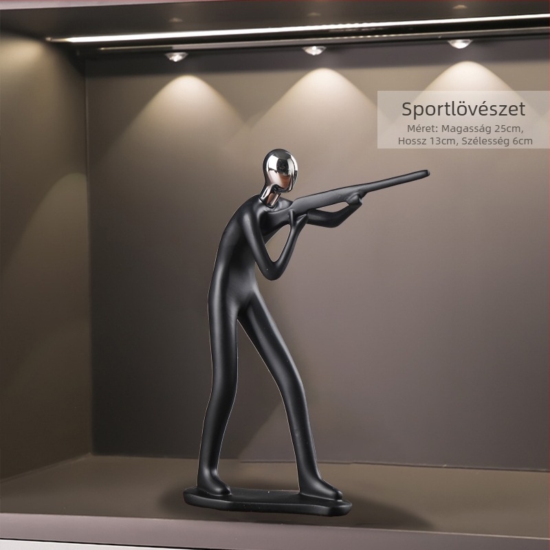 Sportfigurák – kreatív asztali dekor, selyem virág anyag, universal stílus, születésnapi ajándék, üzleti ajándék.