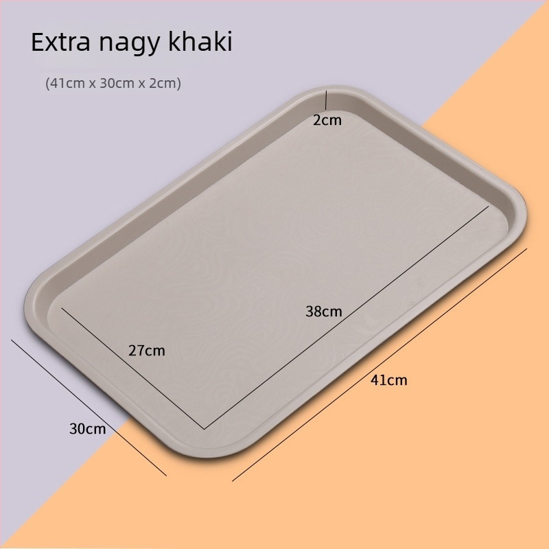 Műanyag tál háztartási és kereskedelmi használatra — PP anyag, matt felület, nordic stílus, négyzetes alak, logó nyomtatás