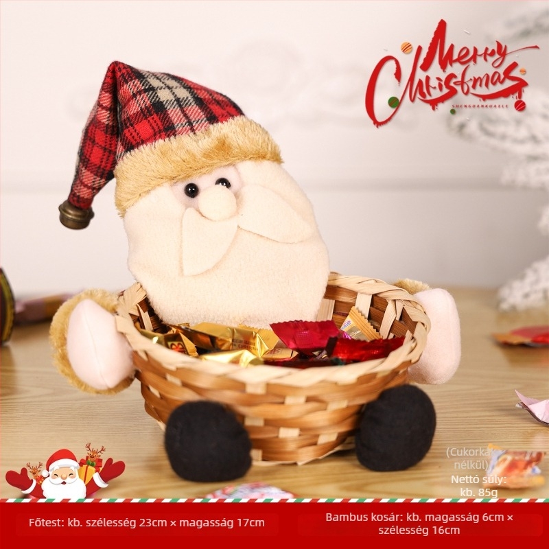 Melamin karácsonyi édesség kosár, kapacitás <100 ml, Beijing eredetű, lebomló, mikrohullámú sütő nem használható