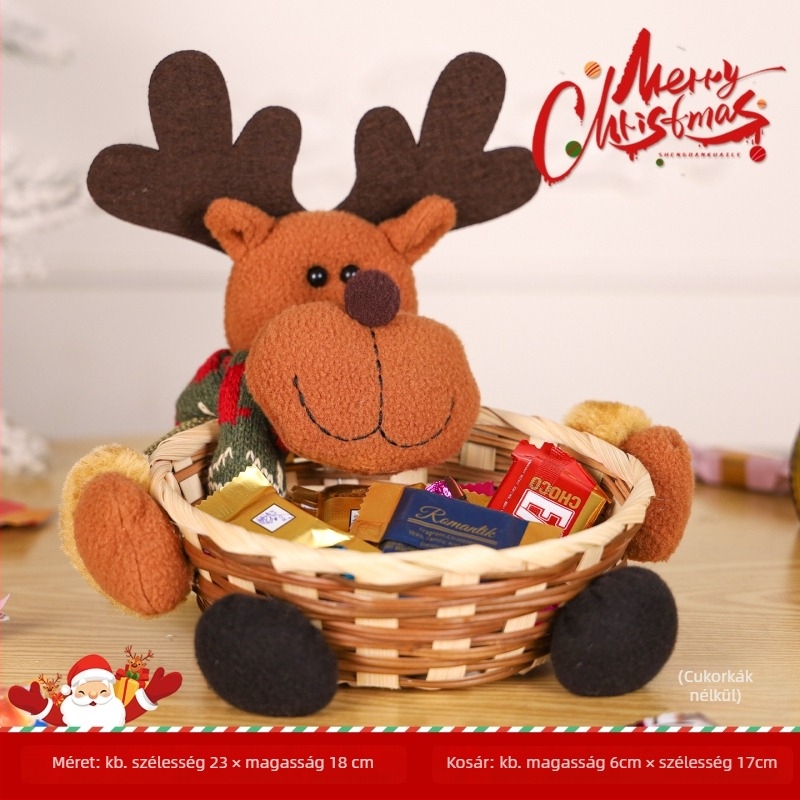 Melamin karácsonyi édesség kosár, kapacitás <100 ml, Beijing eredetű, lebomló, mikrohullámú sütő nem használható