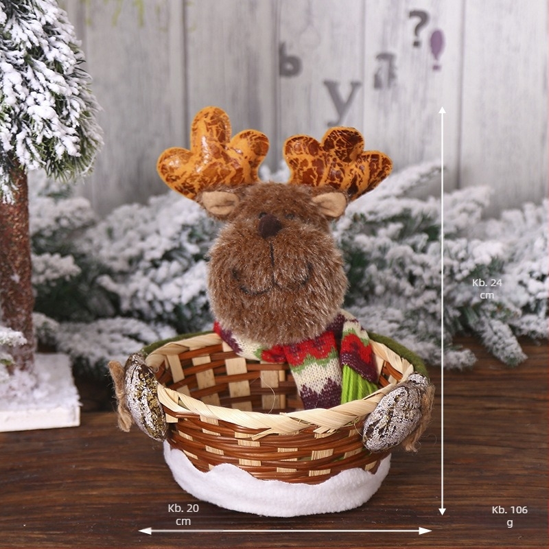 Melamin karácsonyi édesség kosár, kapacitás <100 ml, Beijing eredetű, lebomló, mikrohullámú sütő nem használható