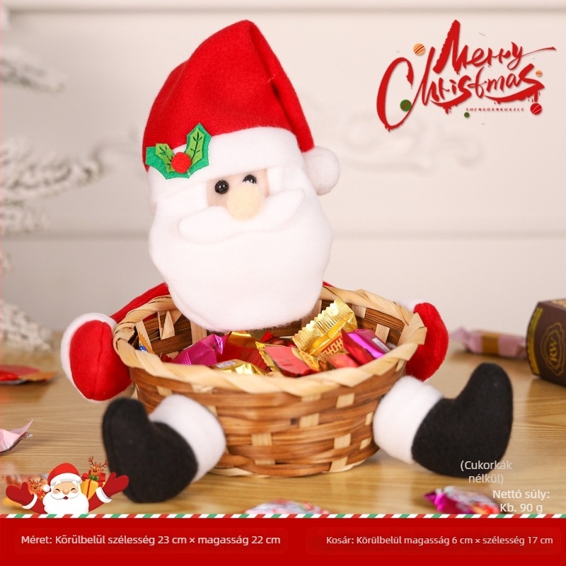 Melamin karácsonyi édesség kosár, kapacitás <100 ml, Beijing eredetű, lebomló, mikrohullámú sütő nem használható