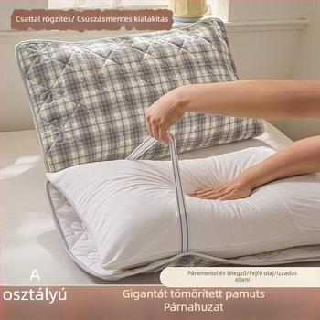 Két darabos pamut párnahuzat, vastagított, steppelt, csúszásmentes