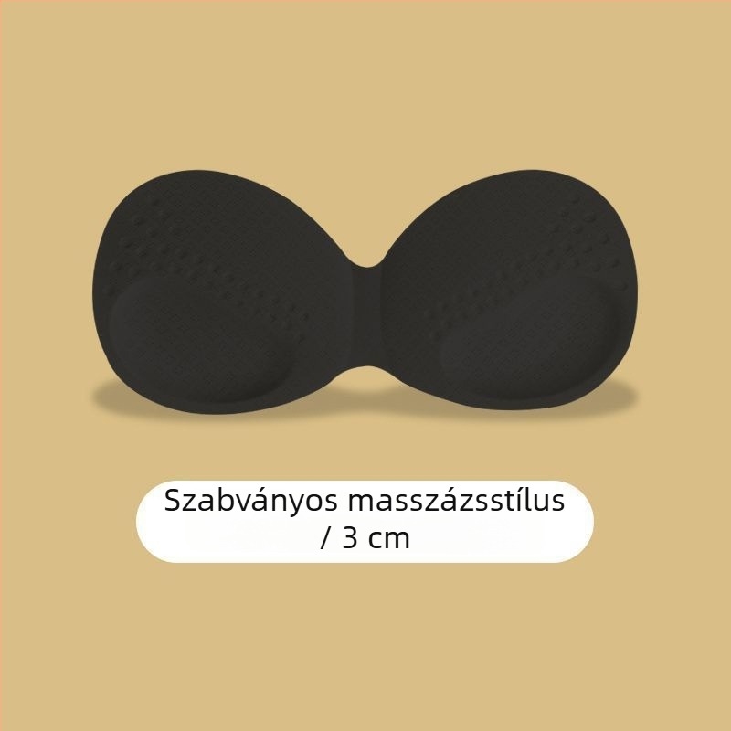 Vastagított szivacspárnák latex-szerű textúrával a feltöltésért és formázásért, egy darabból álló hátsó melltartó betét