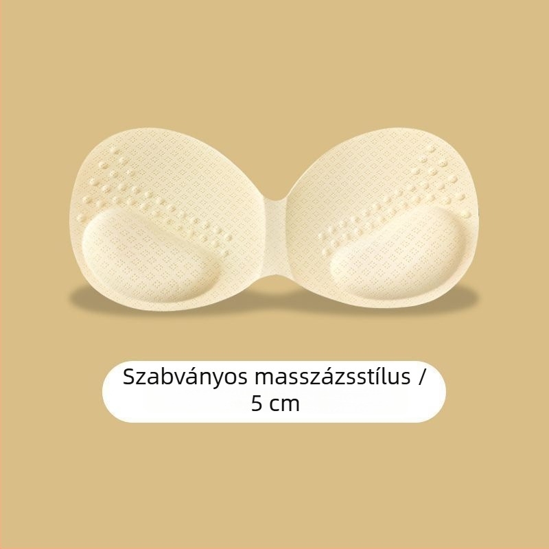 Vastagított szivacspárnák latex-szerű textúrával a feltöltésért és formázásért, egy darabból álló hátsó melltartó betét