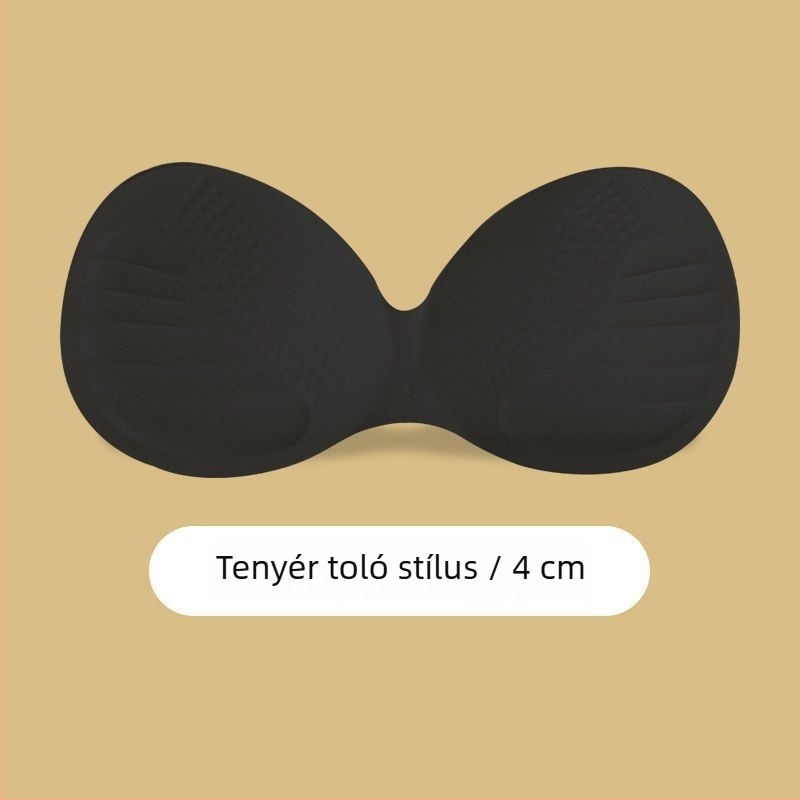 Vastagított szivacspárnák latex-szerű textúrával a feltöltésért és formázásért, egy darabból álló hátsó melltartó betét