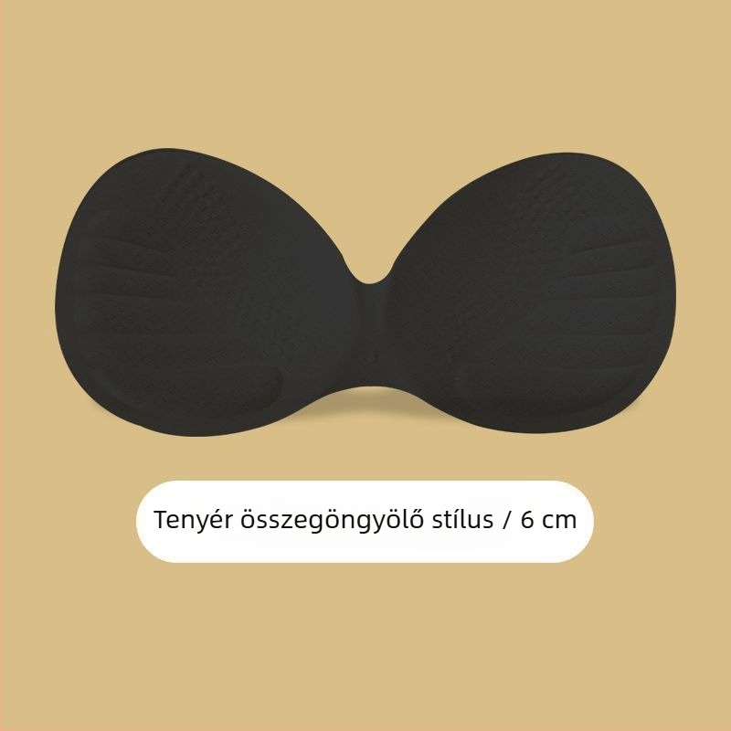 Vastagított szivacspárnák latex-szerű textúrával a feltöltésért és formázásért, egy darabból álló hátsó melltartó betét