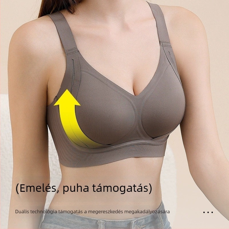 Nylon melltartó emeléshez és formázáshoz, 3/4 kosár, puha merevítő, légáteresztő