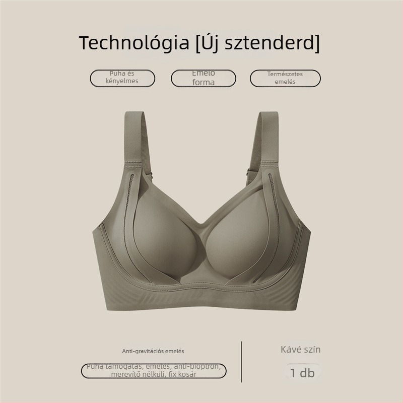 Nylon melltartó emeléshez és formázáshoz, 3/4 kosár, puha merevítő, légáteresztő