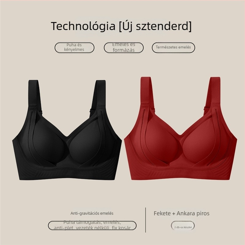 Nylon melltartó emeléshez és formázáshoz, 3/4 kosár, puha merevítő, légáteresztő