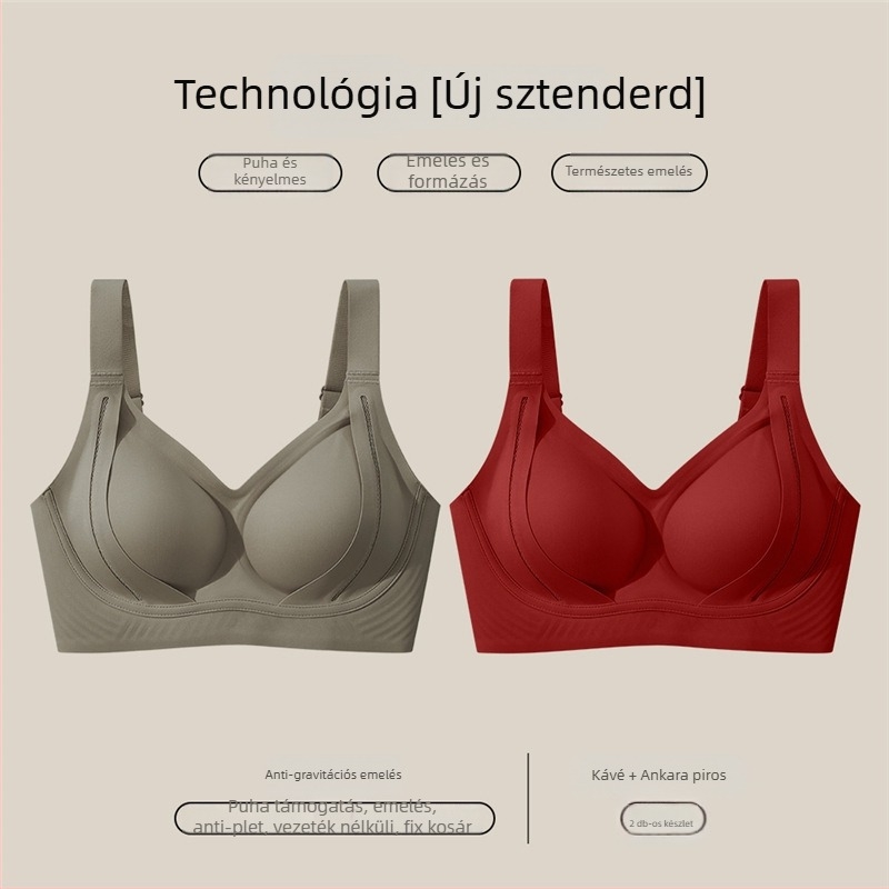 Nylon melltartó emeléshez és formázáshoz, 3/4 kosár, puha merevítő, légáteresztő