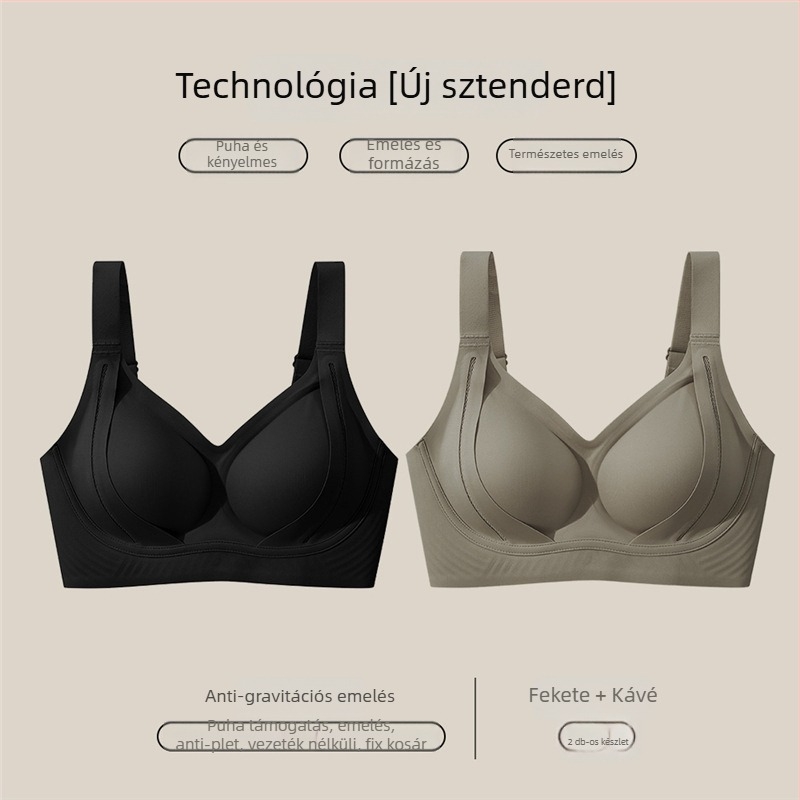 Nylon melltartó emeléshez és formázáshoz, 3/4 kosár, puha merevítő, légáteresztő
