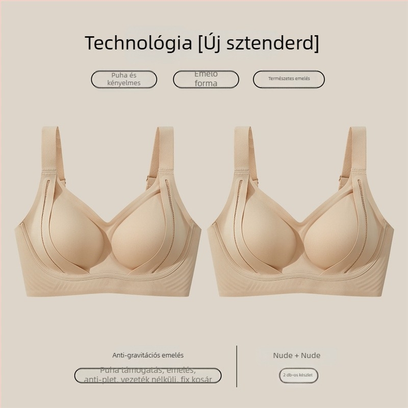 Nylon melltartó emeléshez és formázáshoz, 3/4 kosár, puha merevítő, légáteresztő