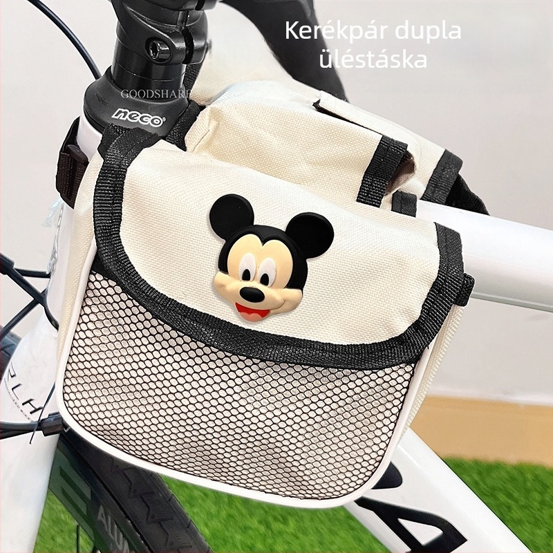 Kerékpár felsőcső és első váztáska, SpongeBob telefontáska, MTB és országúti kerékpár nyeregtáska