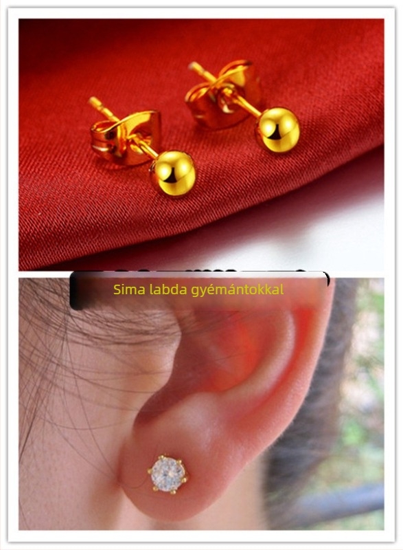 Alluvial aranyból készült fülbevalók, kézzel készített, uniszex, internet sztár stílus