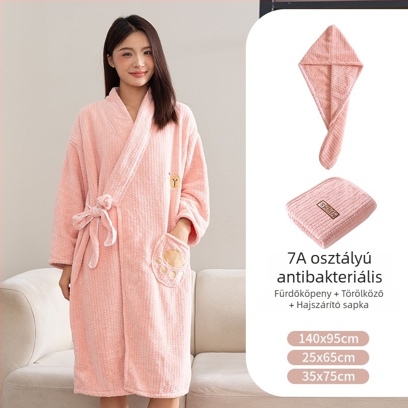 Női viselhető törölköző és köntös, 2025-ös modell, mikroszálas, 150d szál, jacquard