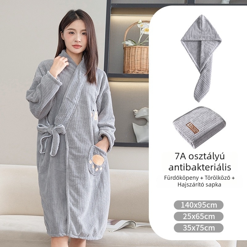 Női viselhető törölköző és köntös, 2025-ös modell, mikroszálas, 150d szál, jacquard