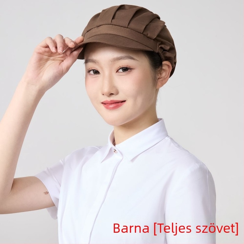 Élelmiszeripari műhelyek számára háló sapka, poliészter, twill szövés, egyszínű mintázat, koreai stílus.