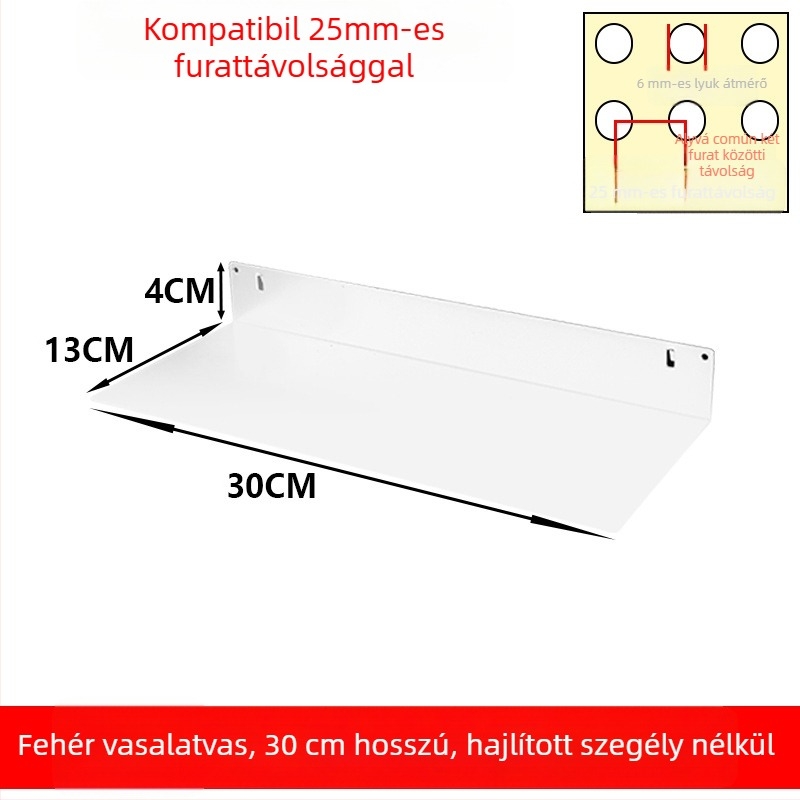 Vasból készült perforált panel kiegészítő készlet DIY mágneses akasztókkal fém tárolóállványokhoz