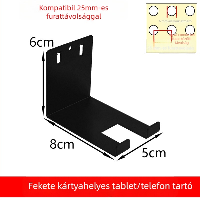 Vasból készült perforált panel kiegészítő készlet DIY mágneses akasztókkal fém tárolóállványokhoz