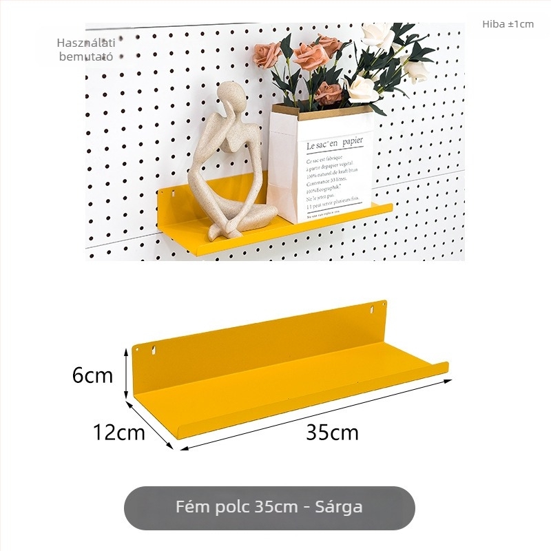 Vasból készült perforált panel kiegészítő készlet DIY mágneses akasztókkal fém tárolóállványokhoz