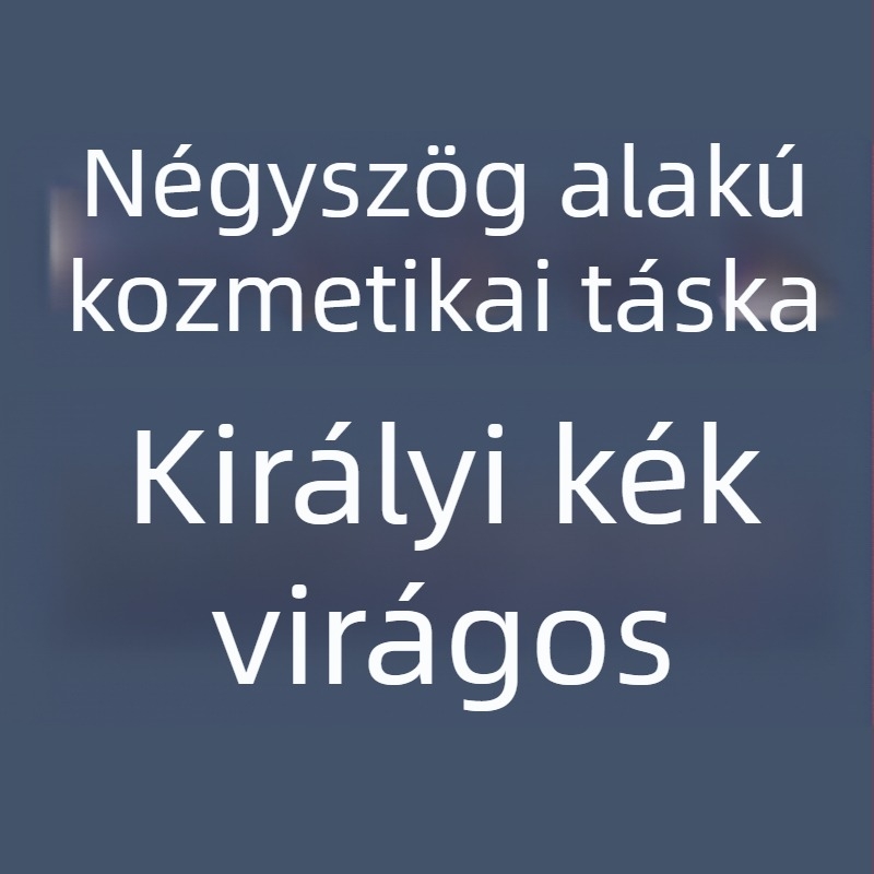 Sminktáska vászonból, összecsukható, kocka alakú, többfunkciós, utazáshoz
