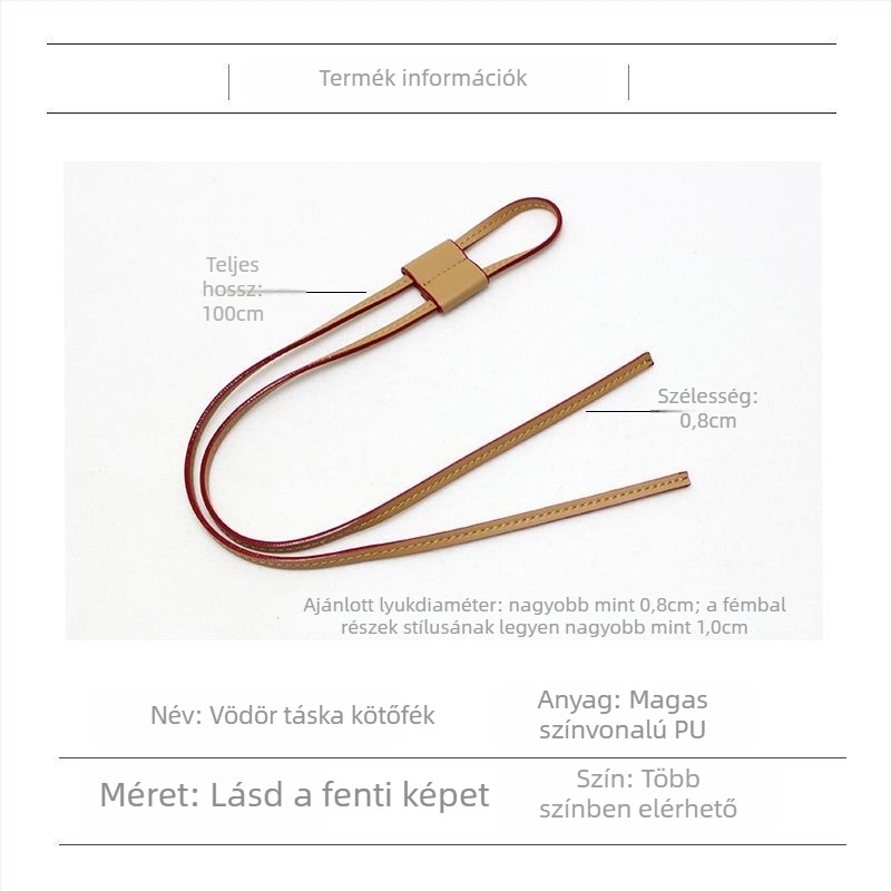 PU bőr húzózsinóros bucket bag pánt, márka New, tavasz 2024