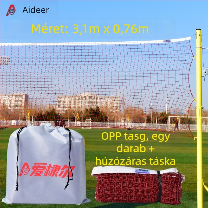 Aidil hordozható badmintonháló amatőr edzésre és szabadtéri játékokra, oszlopokkal és hálóval