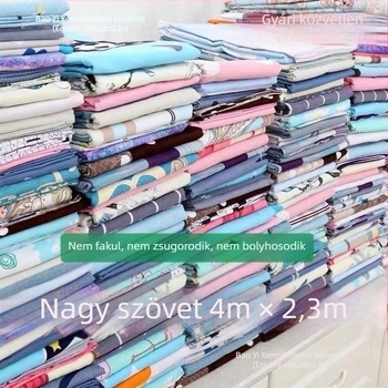 Feldolgozott pamut virágos szövet ágyneműhöz és ruházathoz – alkalmas paplanhuzatokhoz, lepedőkhöz és béléshez.