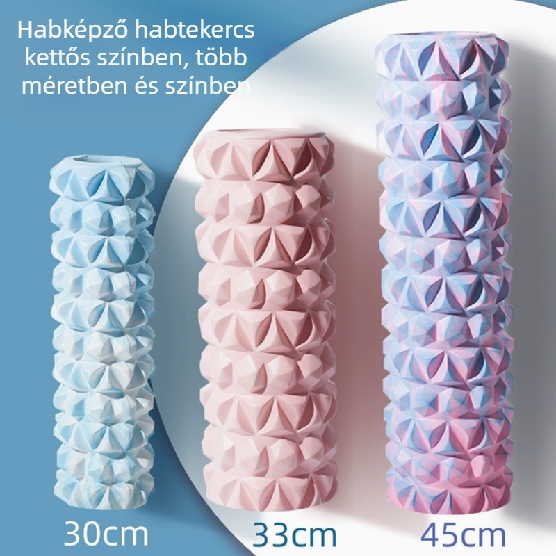Névtelen EVA habroller, hosszú, szilárd jóga oszlop masszázsra és izomlazításra