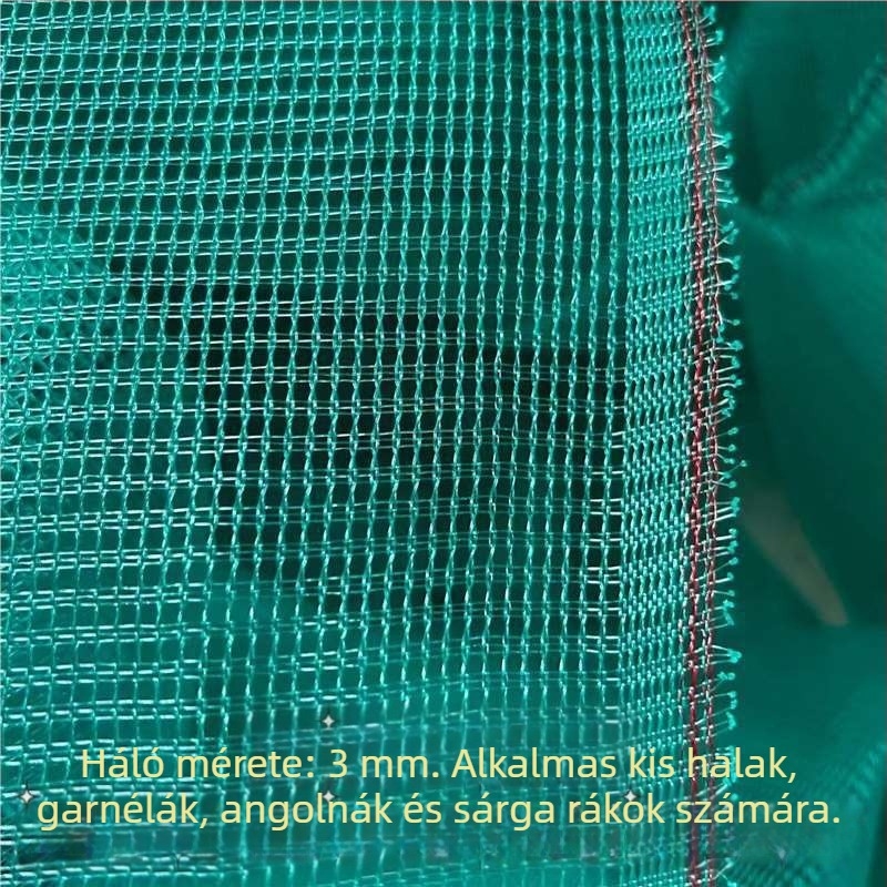Új finom háló a halászathoz, háló nyolcszög alakú, repülőgép-stílusú tigormoszú háló, kis halak és garnéla ketrec, csapda moros és harcsa számára