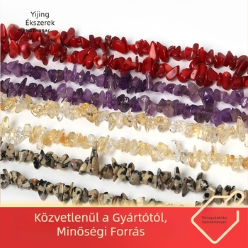 Természetes kőből készült apró gyöngyök DIY kristály demagnetizáló kövekhez, ékszer alkatrészek, félkész gyöngyök