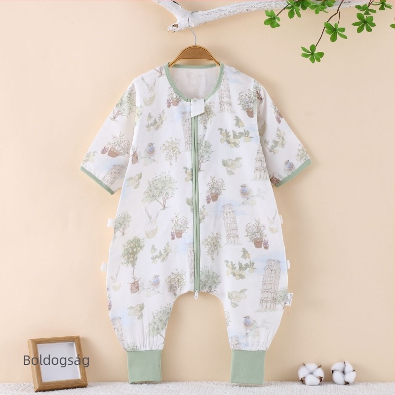 Gyermekeknek szánt bambuszrostból készült hálózsák; könnyű nyári modell; háromrétegű konstrukció (anyag, bélés, töltet) bambuszrostból; nylon cipzár; nedvességelvezető