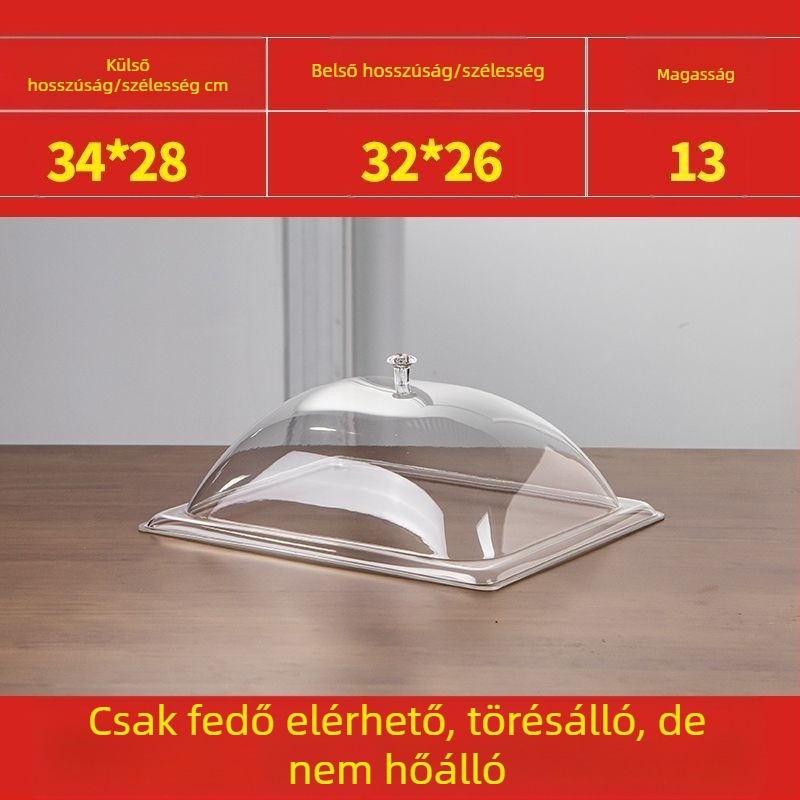 Élelmiszerfedél standokhoz, porvédett, olasz stílusú kialakítás, Oxford anyag, Defasilk/Tiff