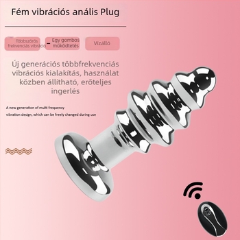 Dongkai Elektromos Anális Dugó Gyöngyök Húzásával, Alumínium Ötvözet – Felnőtt Szexjáték Rezgő Funkcióval