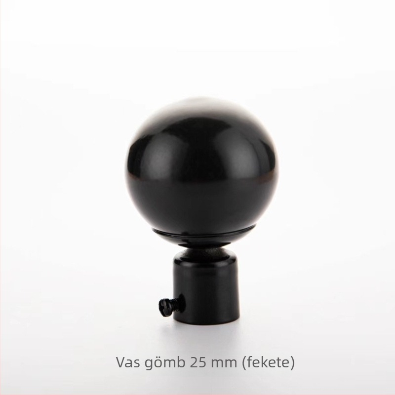 Vas függönyrúd fej – függő típus, modell 22/28 rúd, függöny kiegészítő