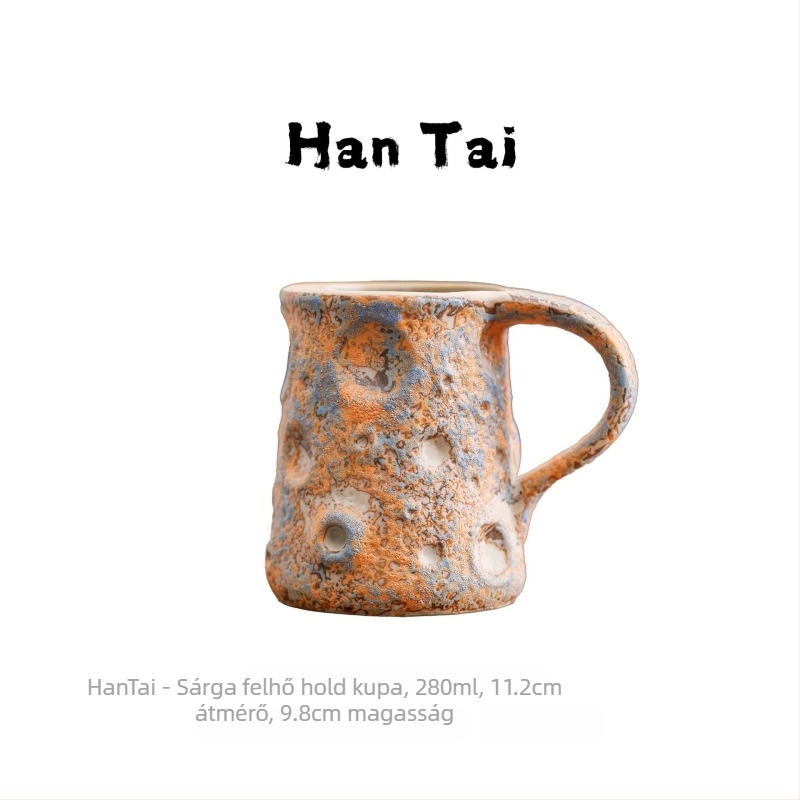 Nordic kerámiás kávéscsésze latte arttal, retro stílus, súly 300 g, logónyomtatás elérhető, testreszabás lehetséges