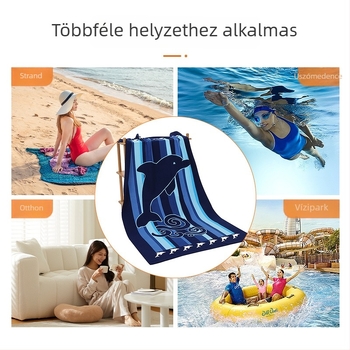 Mikroszálas strandkendő - vízfelvétel, gyors száradás, reaktív nyomtatás, 400–500 g, 150D