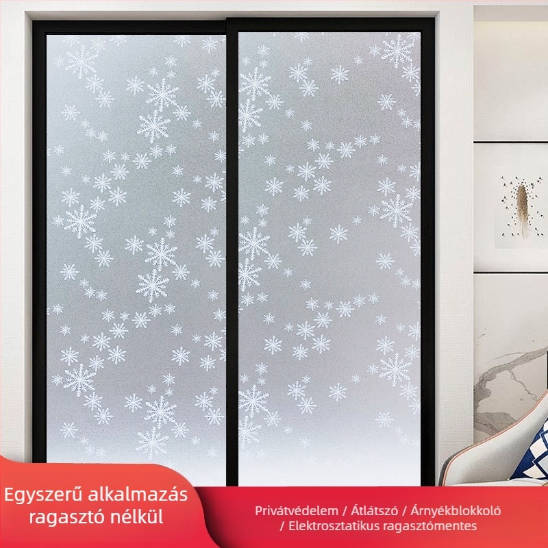 Fürdőszobai üvegfólia magánéletvédelme, matt felület, geometriai mintázat, egy darab (fürdőszobai ablakokra)