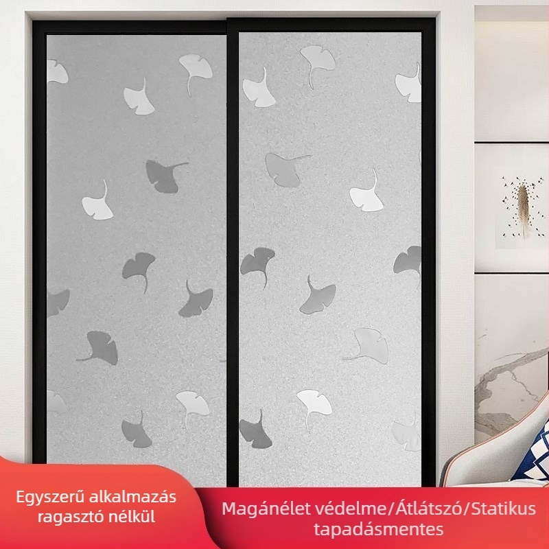 Fürdőszobai üvegfólia magánéletvédelme, matt felület, geometriai mintázat, egy darab (fürdőszobai ablakokra)