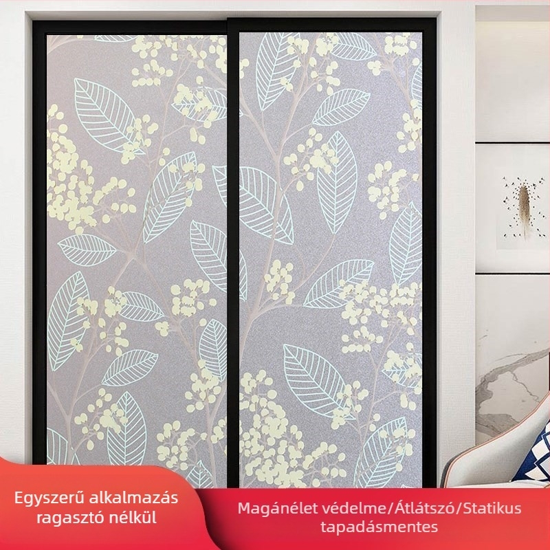 Fürdőszobai üvegfólia magánéletvédelme, matt felület, geometriai mintázat, egy darab (fürdőszobai ablakokra)