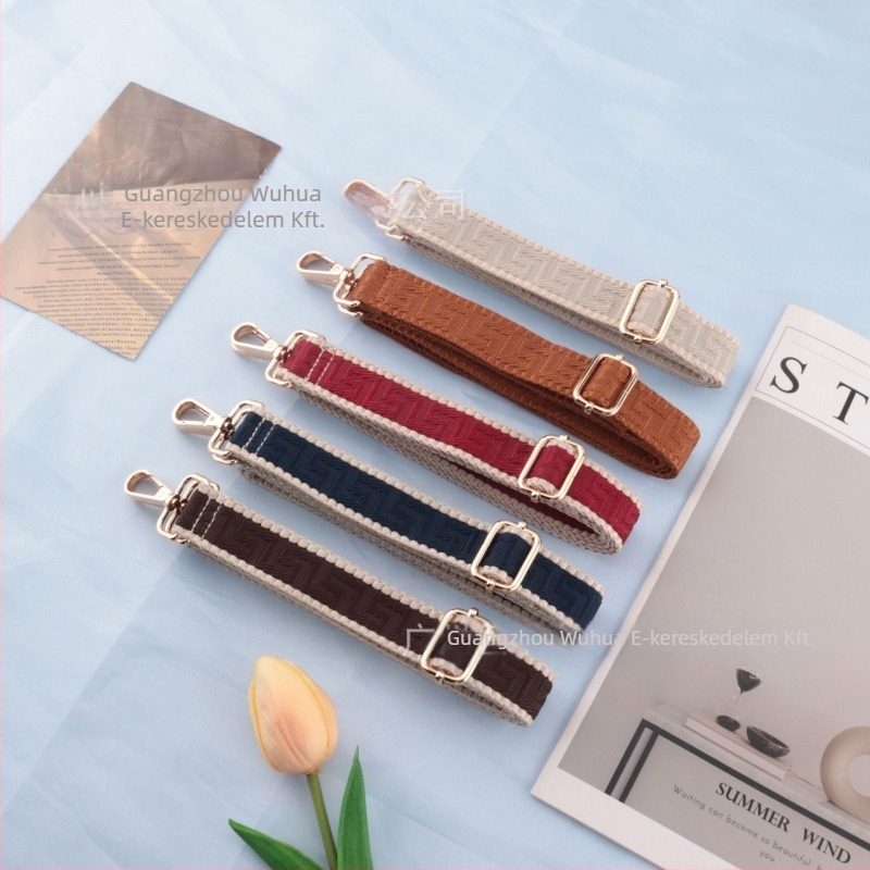 Színes, széles, állítható crossbody táska vállpánt, hosszabbított, cserélhető kiegészítő