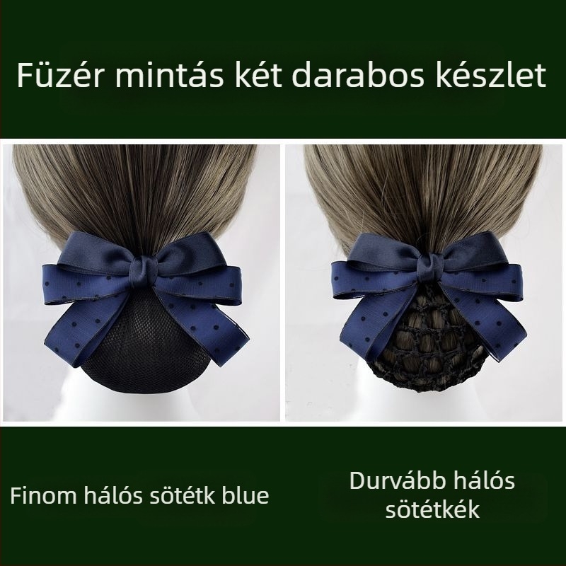 Nőknek szóló selyemszálból készült hajkiegészítő — professzionális hajháló légiutas-kísérők és ápolónők számára — Unique márka