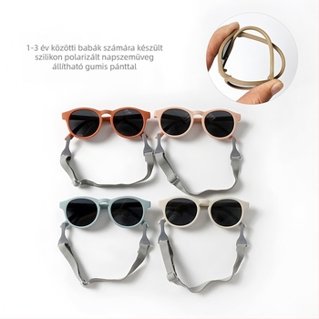 Csecsemő polarizált napszemüveg, UV400, teljes keret, TAC lencsék, ovális forma