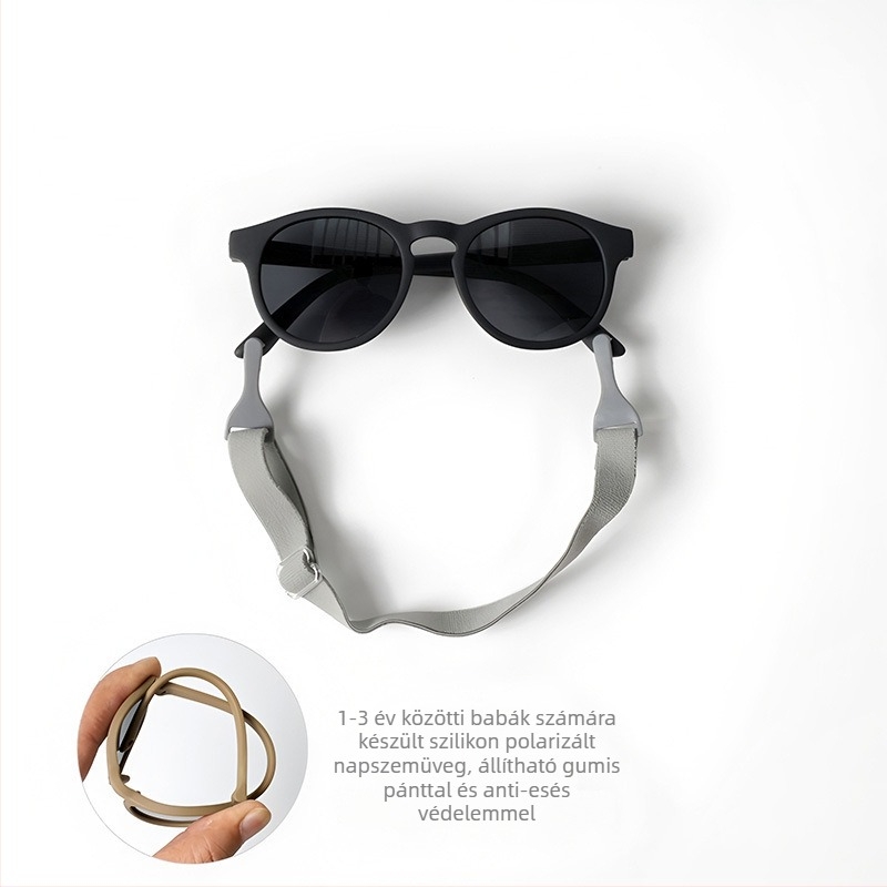 Csecsemő polarizált napszemüveg, UV400, teljes keret, TAC lencsék, ovális forma
