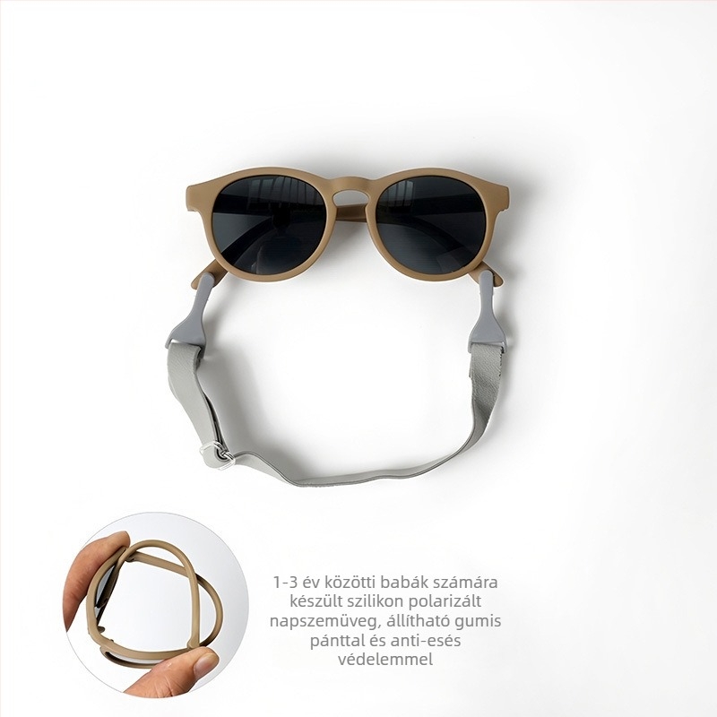 Csecsemő polarizált napszemüveg, UV400, teljes keret, TAC lencsék, ovális forma